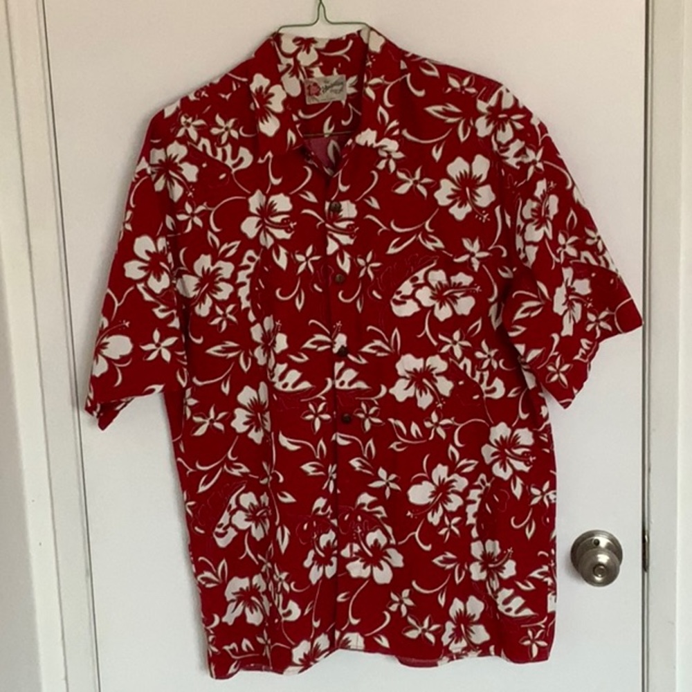 Red Hawaiian Shirt by Hilo Hattie’s